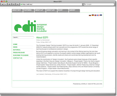 EDTI screengrab of website